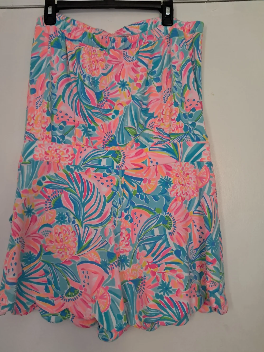 Lilly Pulitzer Jace Tropical Punch Strapless Romper Sz XL NWOT - Picture 2 of 7